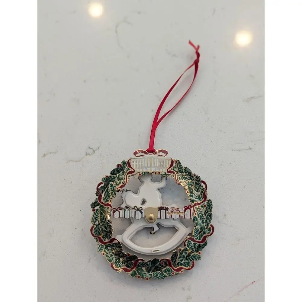 2003 Official White House Christmas Ornament Ulysses S Grant Rocking Horse